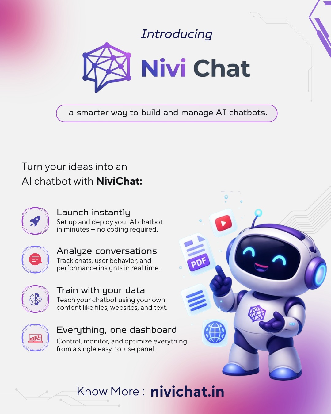 NiviChat: a smarter way to build and manage AI chatbots